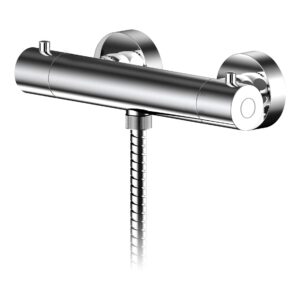 Nuie Binsey Chrome Thermostatic Bar Shower Valve