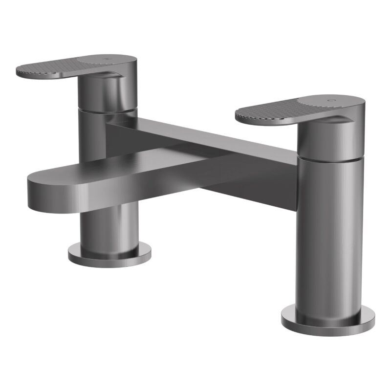 Nuie Cyprus Brushed Pewter Deck Mounted Bath Filler Nuie Cyprus Brushed Pewter Deck Mounted Bath Filler