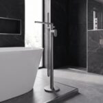 Nuie Binsey Brushed Pewter Freestanding Bath Shower Mixer