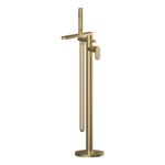 Nuie Binsey Brushed Brass Freestanding Bath Shower Mixer