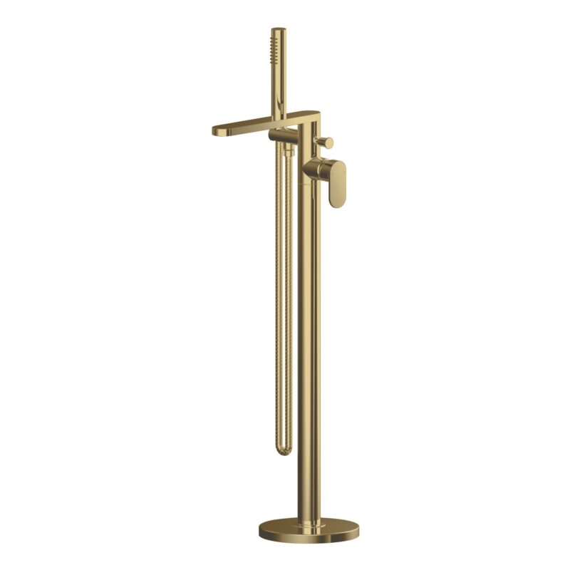Nuie Binsey Brushed Brass Freestanding Bath Shower Mixer Nuie Binsey Brushed Brass Freestanding Bath Shower Mixer
