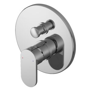 Nuie Binsey Chrome Single Lever Manual Shower Valve with Diverter