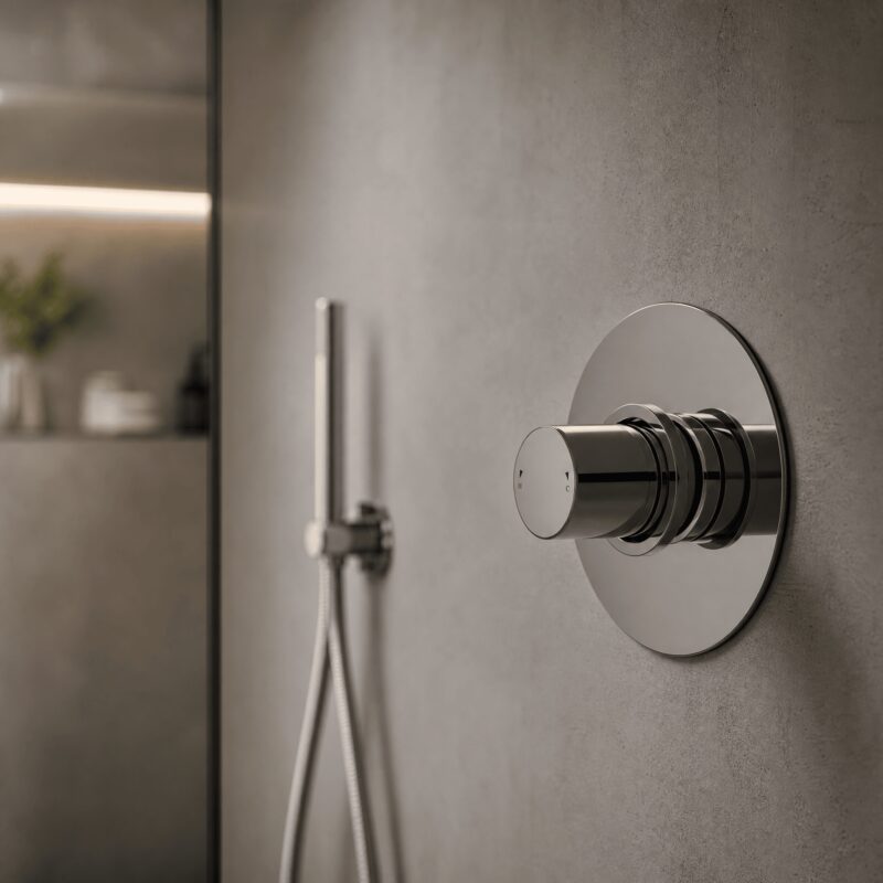 Nuie Binsey Chrome Thermostatic Temperature Control Valve