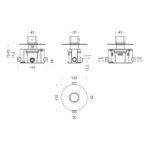 Nuie Binsey Chrome Thermostatic Temperature Control Valve
