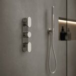 Nuie Binsey Chrome Triple Control Dual Outlet Thermostatic Shower Valve