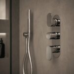 Nuie Binsey Chrome Triple Thermostatic Shower Valve with Diverter