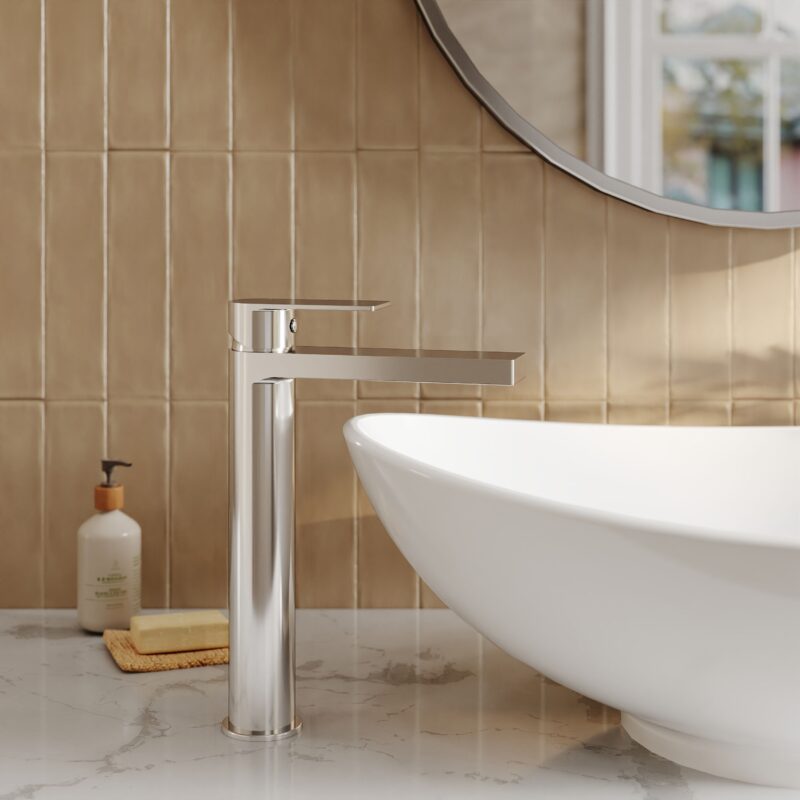 Nuie Canada Chrome High Rise Mono Basin Mixer