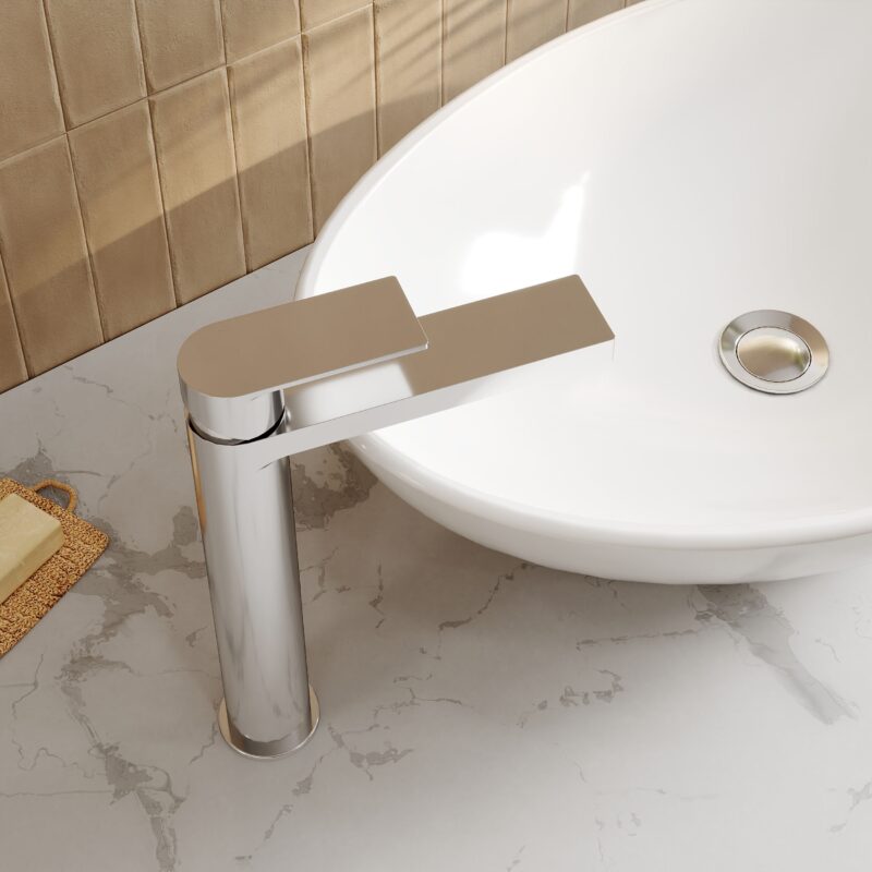 Nuie Canada Chrome High Rise Mono Basin Mixer