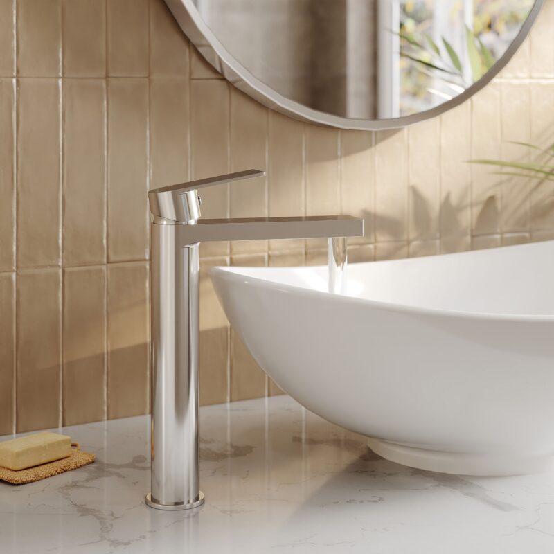Nuie Canada Chrome High Rise Mono Basin Mixer