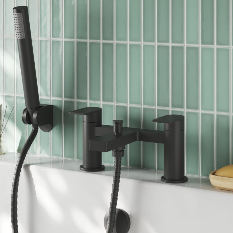 Nuie Canada Matt Black Bath Shower Mixer