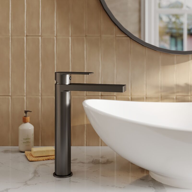 Nuie Canada Matt Black High Rise Mono Basin Mixer