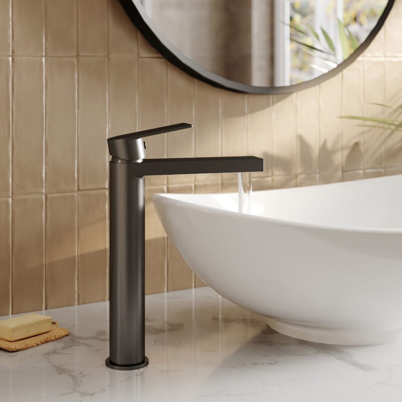 Nuie Canada Matt Black High Rise Mono Basin Mixer