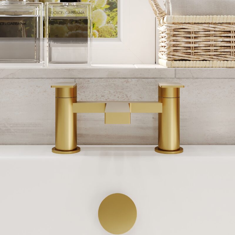 Nuie Canada Brushed Brass Bath Filler