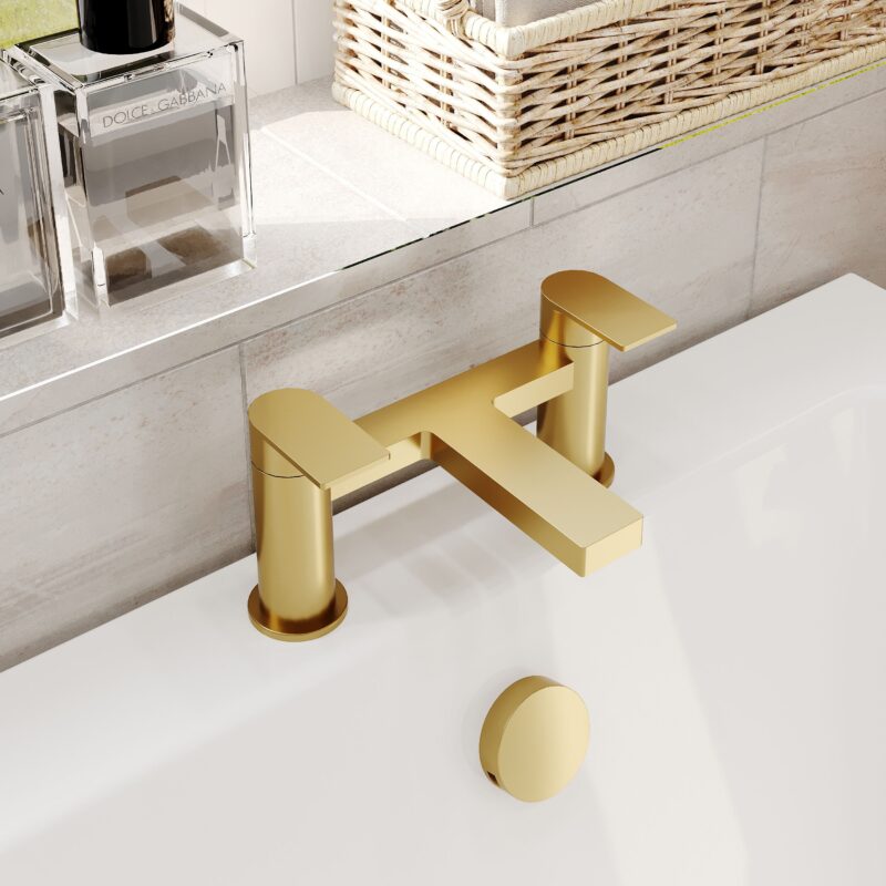 Nuie Canada Brushed Brass Bath Filler
