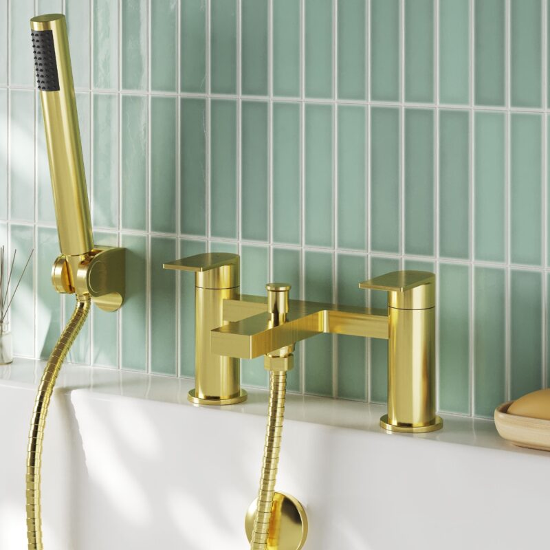 Nuie Canada Brushed Brass Bath Shower Mixer