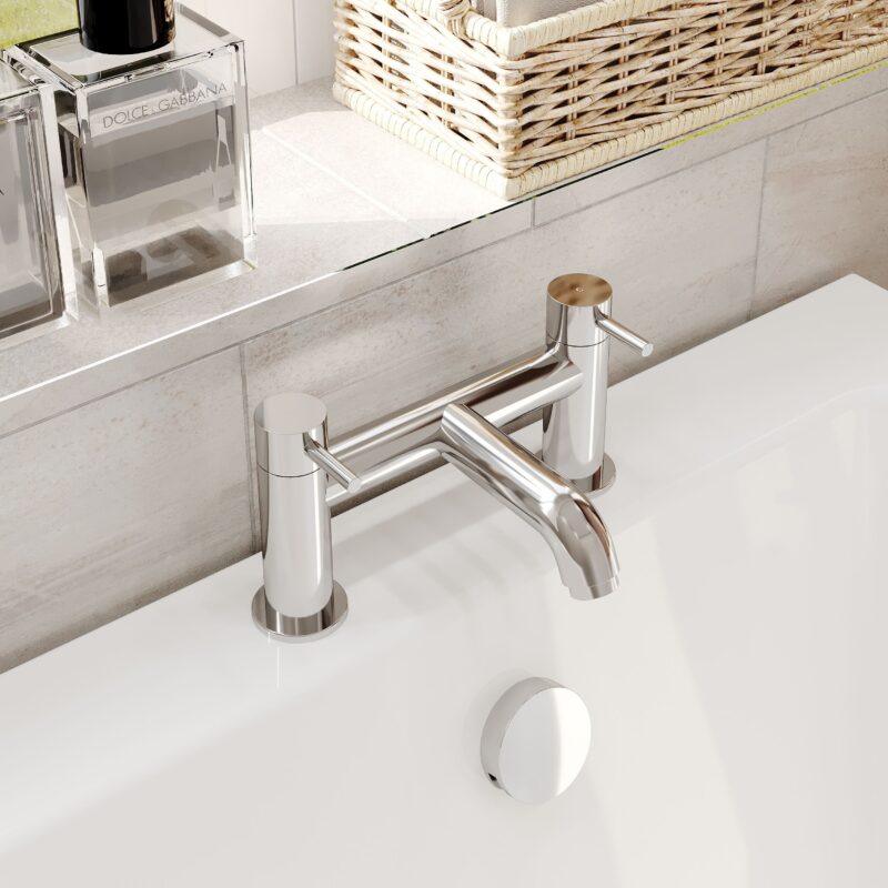 Nuie Cartegena Chrome Bath Filler
