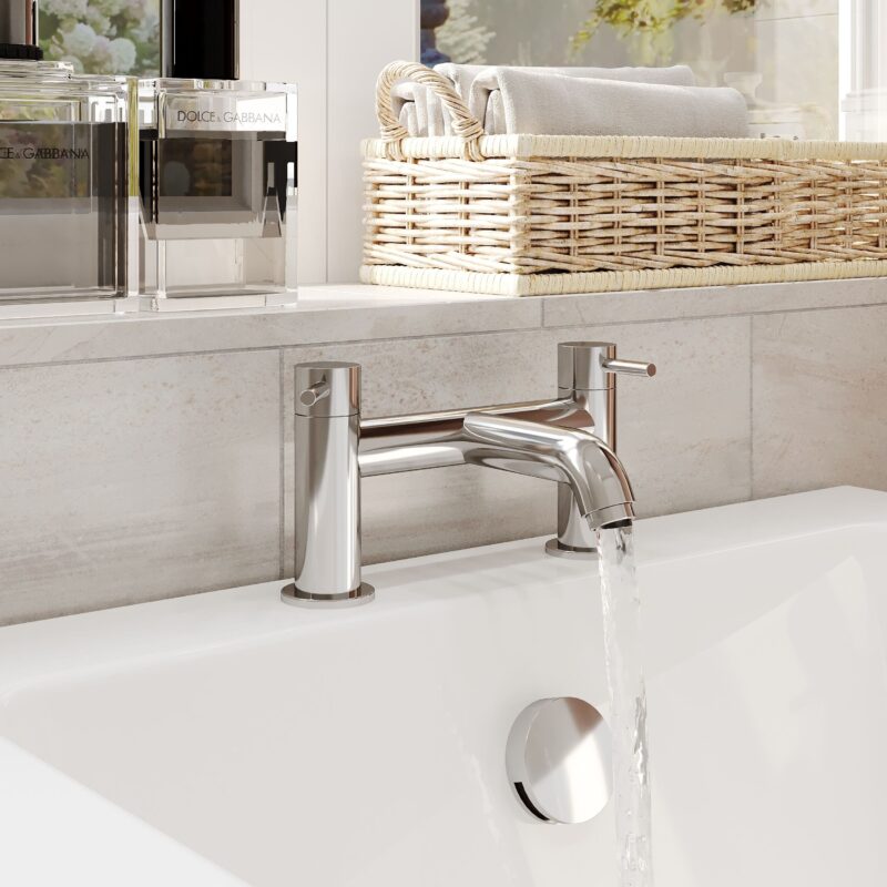 Nuie Cartegena Chrome Bath Filler