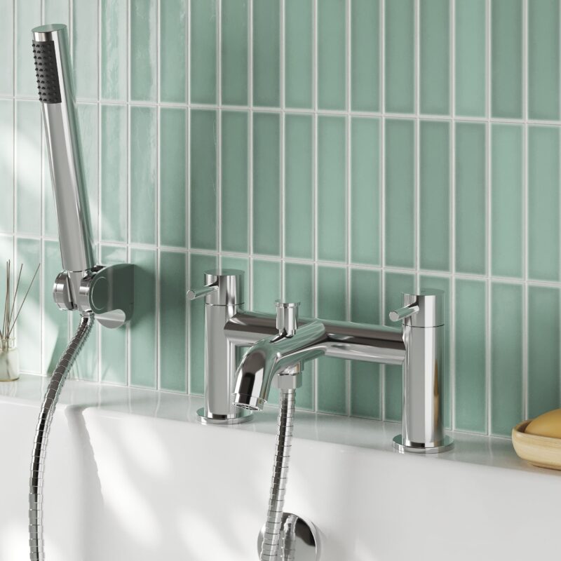 Nuie Cartegena Chrome Bath Shower Mixer