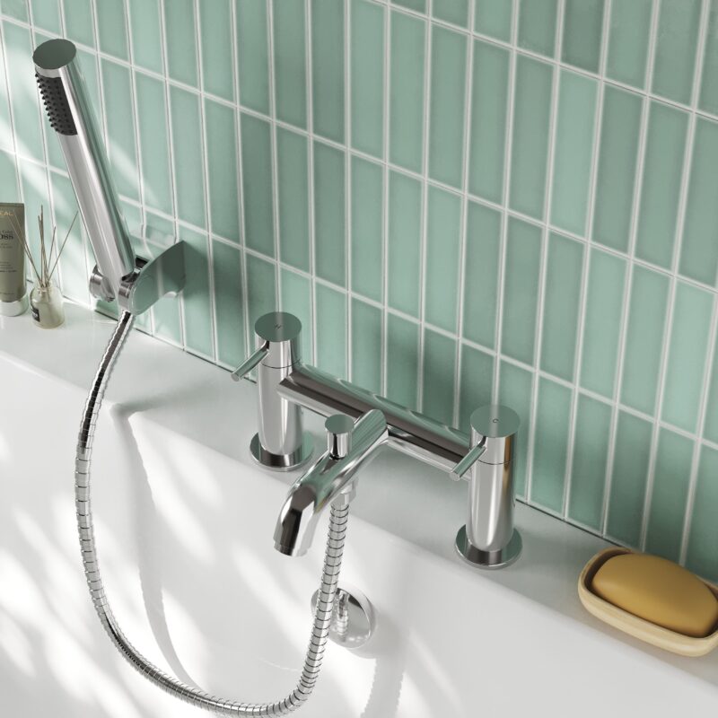 Nuie Cartegena Chrome Bath Shower Mixer