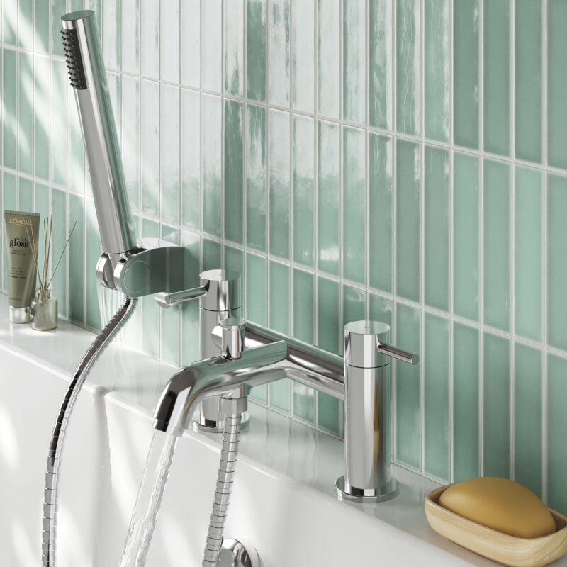 Nuie Cartegena Chrome Bath Shower Mixer