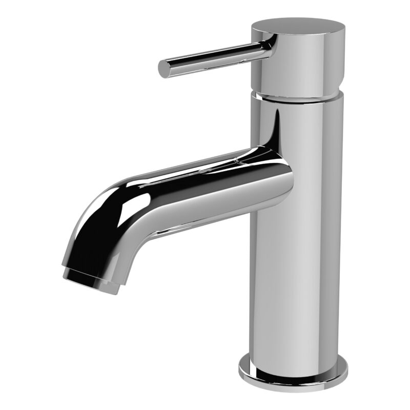 Nuie Cartegena Chrome Mono Basin Mixer with Push Button Waste