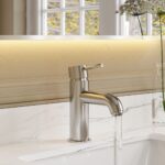 Nuie Cartegena Chrome Mono Basin Mixer with Push Button Waste