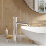 Nuie Cartegena Chrome High Rise Mono Basin Mixer