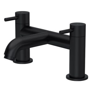 Nuie Cartegena Matt Black Bath Filler