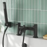 Nuie Cartegena Matt Black Bath Shower Mixer