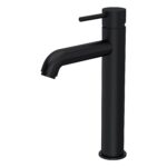 Nuie Cartegena Matt Black High Rise Mono Basin Mixer
