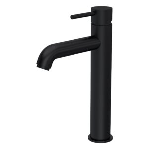 Nuie Cartegena Matt Black High Rise Mono Basin Mixer