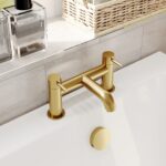 Nuie Cartegena Brushed Brass Bath Filler