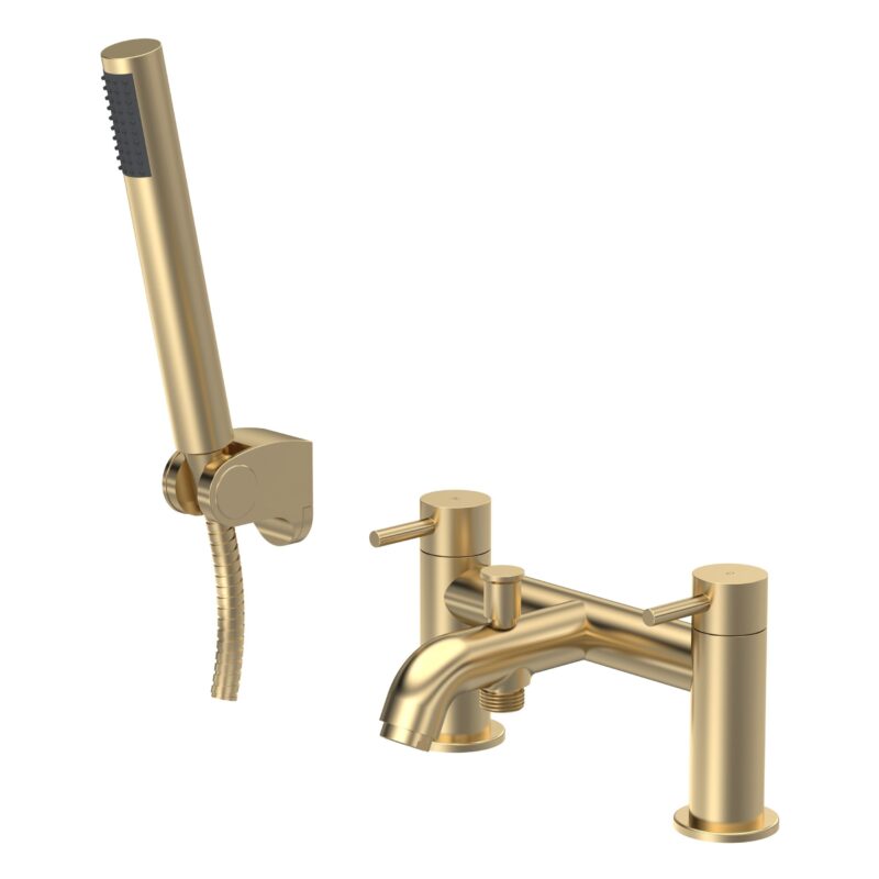 Nuie Cartegena Brushed Brass Bath Shower Mixer Nuie Cartegena Brushed Brass Bath Shower Mixer