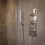 Nuie Aztec Chrome Concealed Triple Thermostatic Shower Valve with Diverter