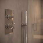 Nuie Aztec Chrome Concealed Twin Thermostatic Shower Valve with Diverter
