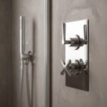Nuie Aztec Chrome Concealed Twin Thermostatic Shower Valve with Diverter