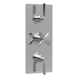 Nuie Aztec Chrome Concealed Triple Control Thermostatic Shower Valve