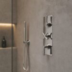 Nuie Aztec Chrome Concealed Triple Control Thermostatic Shower Valve