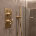 Nuie Aztec Brushed Brass Concealed Twin Thermostatic Shower Valve