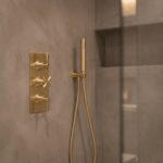 Nuie Aztec Brushed Brass Concealed Triple Thermostatic Shower Valve