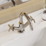 Nuie Aztec Chrome Deck Mounted Mono Basin Mixer with Pop Up Waste