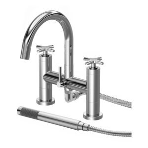 Nuie Aztec Chrome Deck Mounted Bath Shower Mixer
