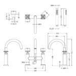 Nuie Aztec Chrome Deck Mounted Bath Shower Mixer
