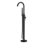 Nuie Aztec Matt Black Floorstanding Bath Shower Mixer