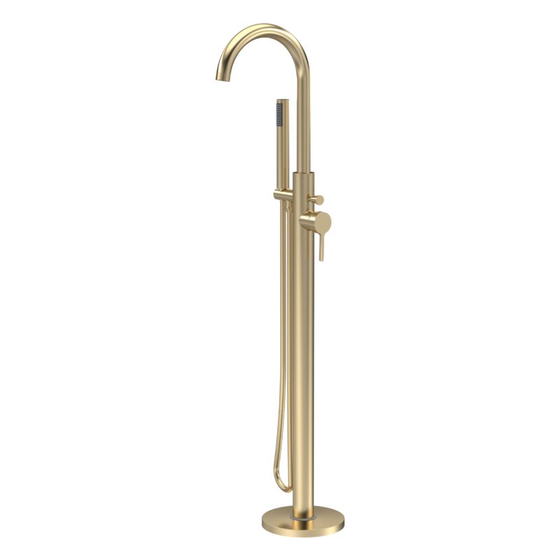 Nuie Aztec Brushed Brass Floorstanding Bath Shower Mixer Nuie Aztec Brushed Brass Floorstanding Bath Shower Mixer