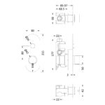 Nuie Chrome Round Push Button Shower Valve