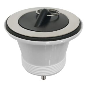 Nuie Kitchen Sink Waste with Black Plug & Chrome Chain
