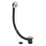 Nuie Chrome Bath Waste with Chain & Bath Plug