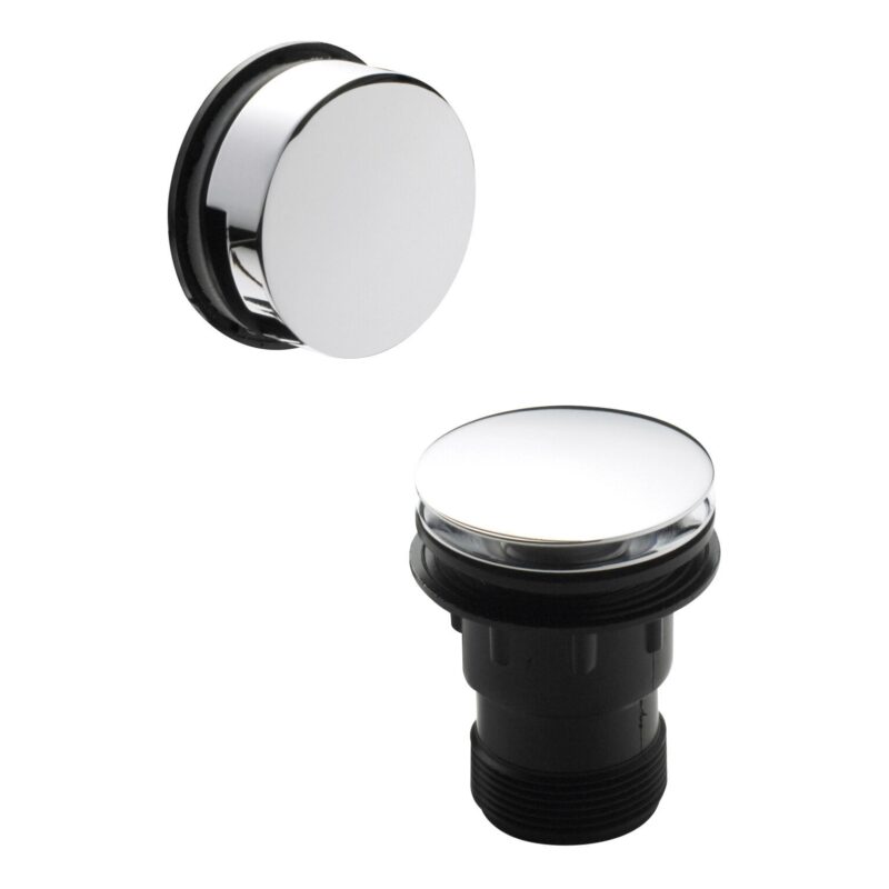 Nuie Chrome Push Button Bath Waste Nuie Chrome Push Button Bath Waste