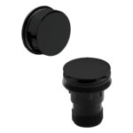 Nuie Black Easy Clean Push Button Bath Waste